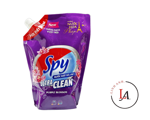 Nước giặt Spy 1.6L cửa trên tím túi